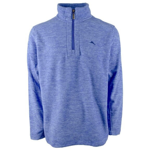 Tommy Bahama Men’s XXL Half Zip Fleece Pullover Cloud Peak Blues - Picture 3 of 9